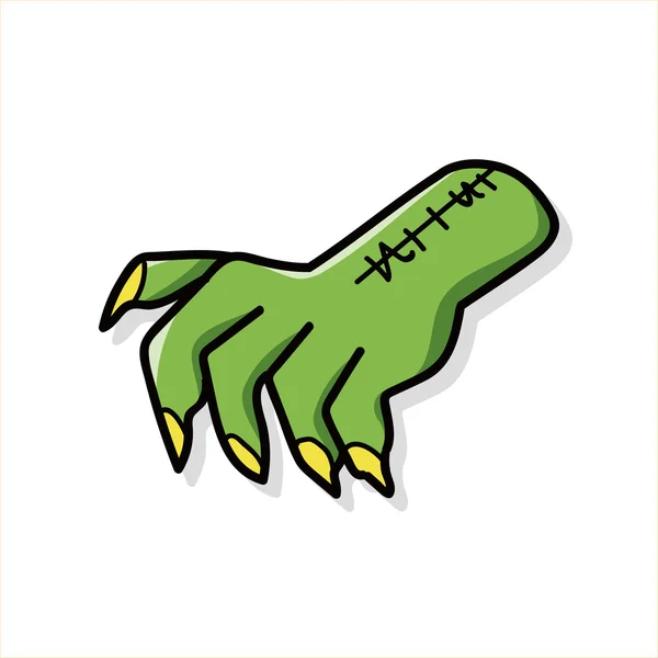 Monsterhand doodle — Stock vektor