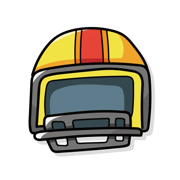 Футбольный шлем каракули — стоковый вектор