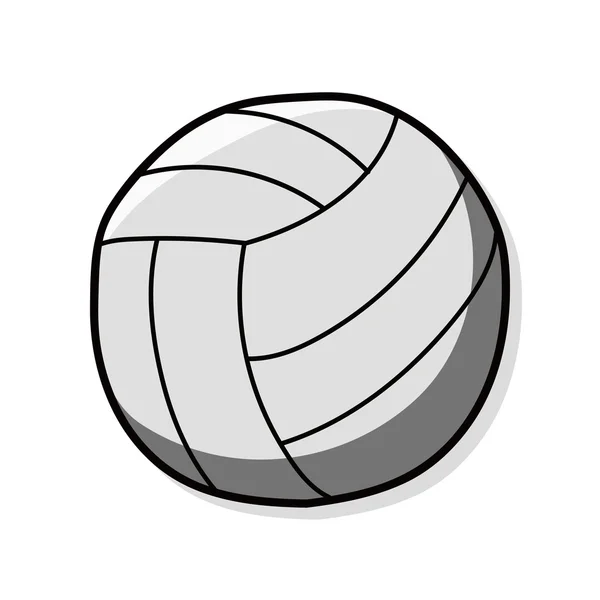 Doodle de volleyball — Image vectorielle