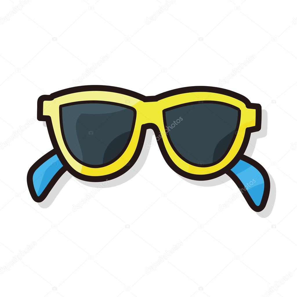 sun glasses color doodle
