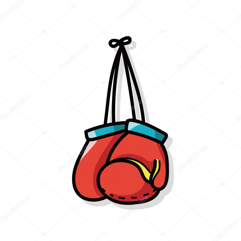 Boxing gloves doodle — Stock Vector © wenchiawang 81318694