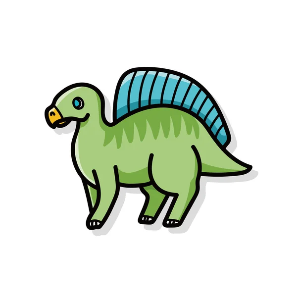 Dinosaure doodle — Image vectorielle