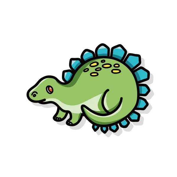 Dinosaure doodle — Image vectorielle