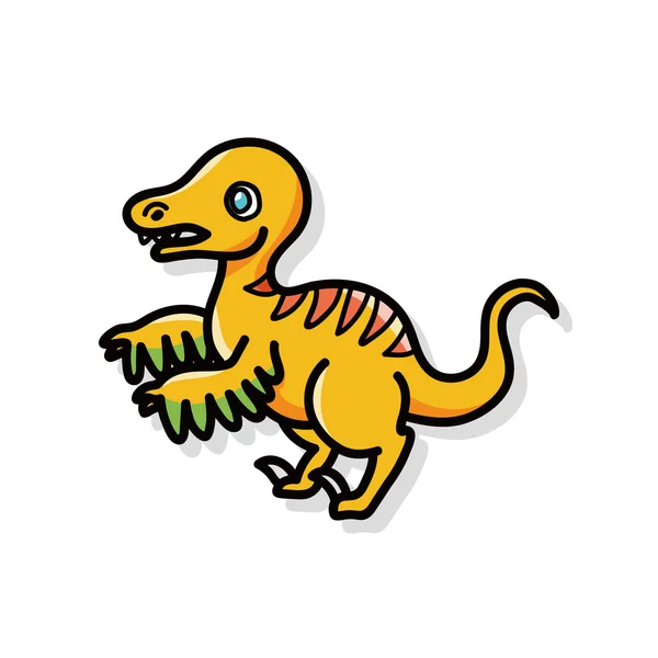 Dinosaure doodle — Image vectorielle