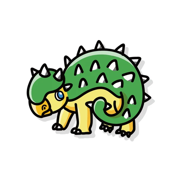 Garabato de dinosaurio — Vector de stock