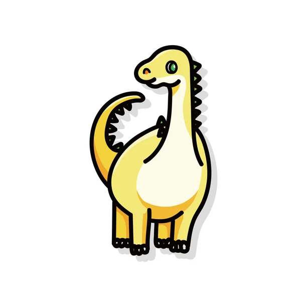 Dinosaurie doodle — Stock vektor