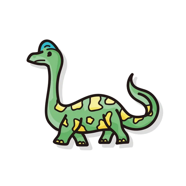 Dinosaurie doodle — Stock vektor