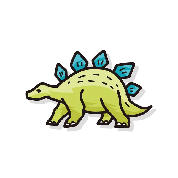 Dinosaure doodle — Image vectorielle