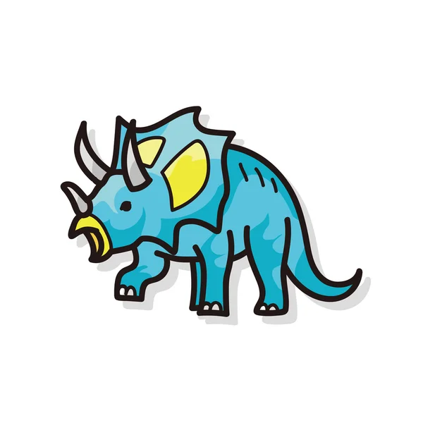 Dinosaurie doodle — Stock vektor