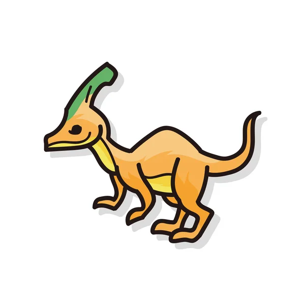 Dinosaurier-Doodle — Stockvektor