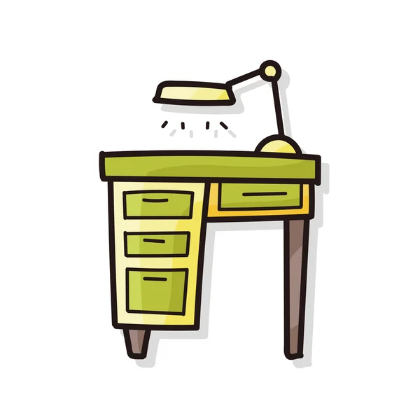 Bureau doodle — Stockvector