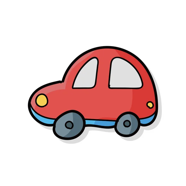 Brinquedo carro doodle — Vetor de Stock
