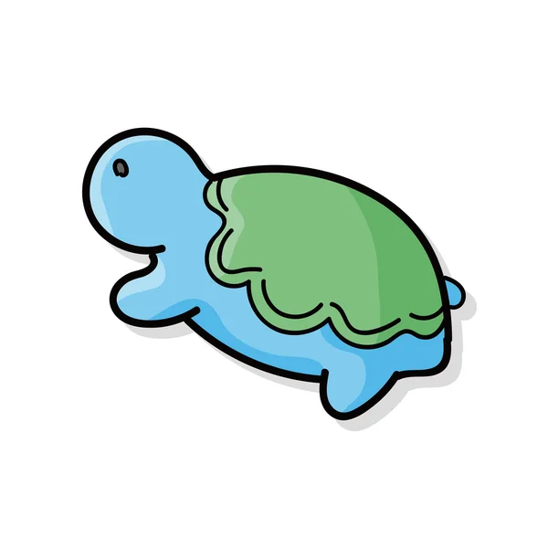 Turtle doodle — Stock vektor