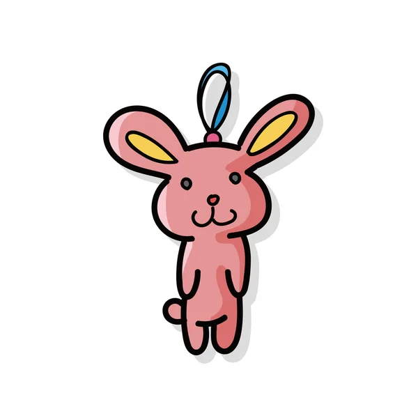 Dítě králík doodle — Stockový vektor