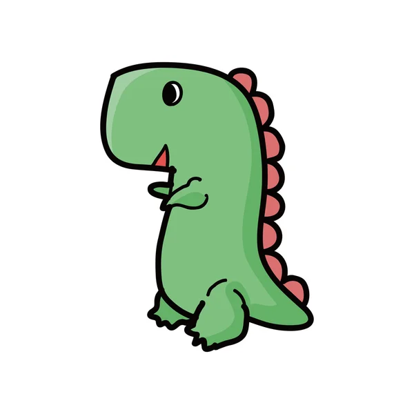 Garabato de juguete dinosaurio — Vector de stock