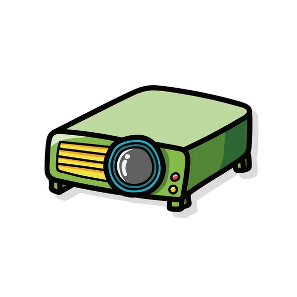 Video camera doodle — Stock Vector