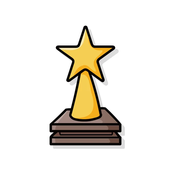 Trophy doodle — Stock Vector