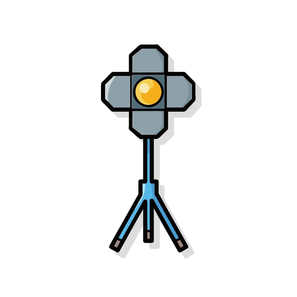 Filming light doodle — Stock Vector