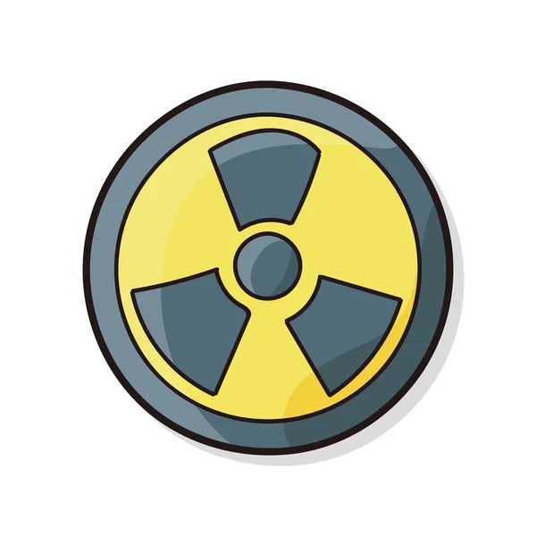 Doodle nuclear — Vetor de Stock