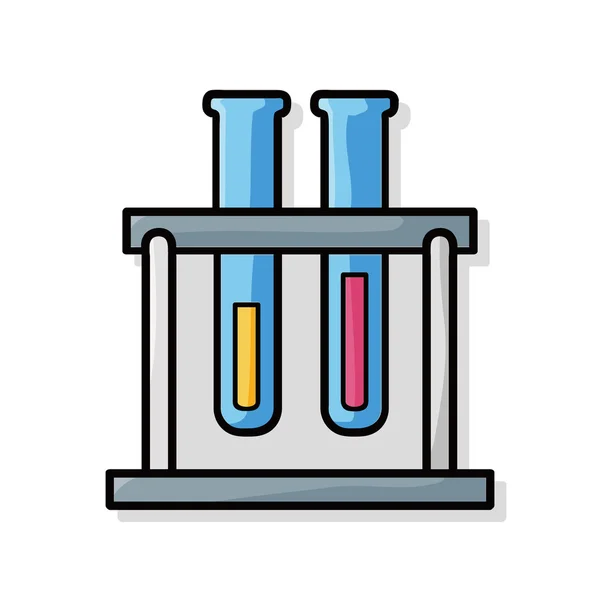 Test tüpü doodle — Stok Vektör