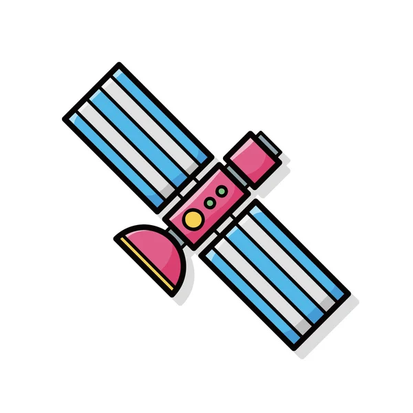 Satelliet doodle — Stockvector