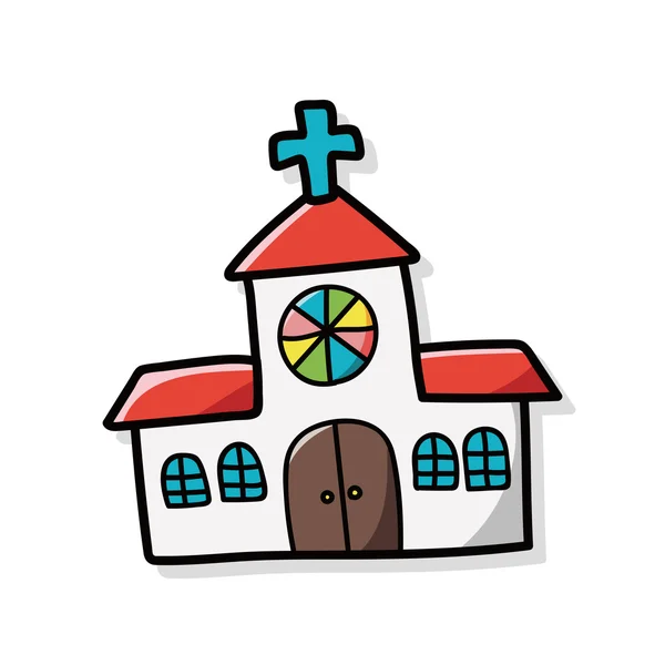 Church doodle — Stock Vector