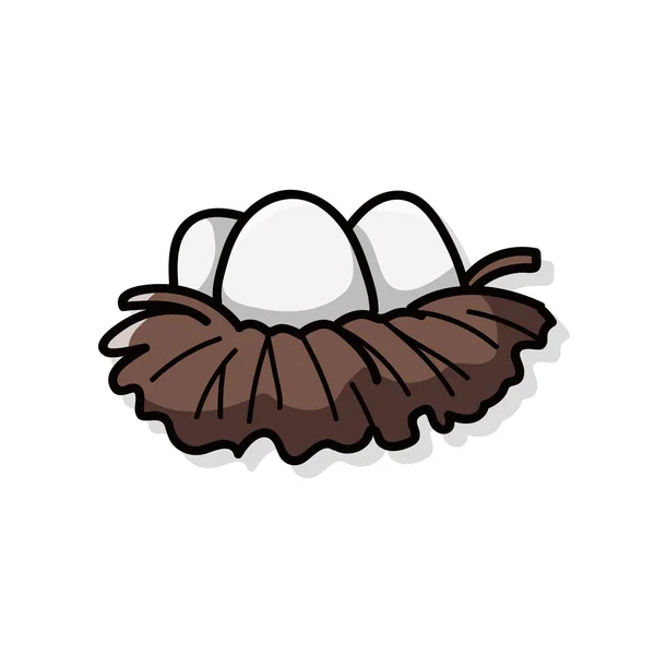 Doodle húsvéti tojás — Stock Vector