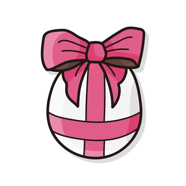 Easter egg doodle — Stock Vector