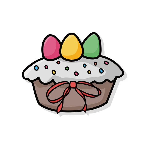 Doodle húsvéti tojás — Stock Vector