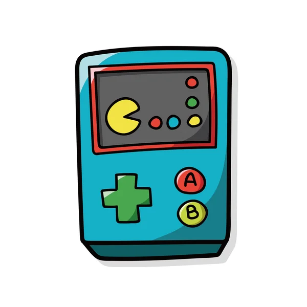 Game console doodle — Stock Vector