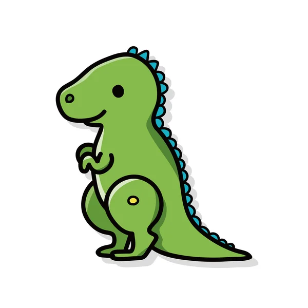 Dinosaure doodle — Image vectorielle