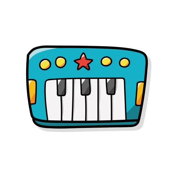 Spielzeug-Klavierkritzelei — Stockvektor
