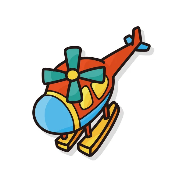 Spielzeug-Hubschrauber-Doodle — Stockvektor