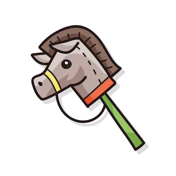 Toy horse doodle — Stock Vector