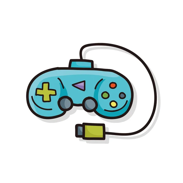 Doodle de console de jogo — Vetor de Stock