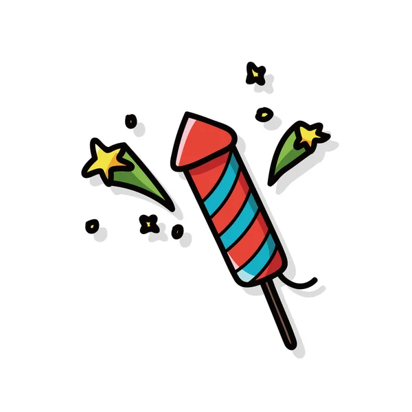 Doodle de bolacha de aniversário — Vetor de Stock