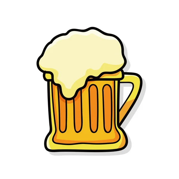 Doodle μπύρα — Διανυσματικό Αρχείο