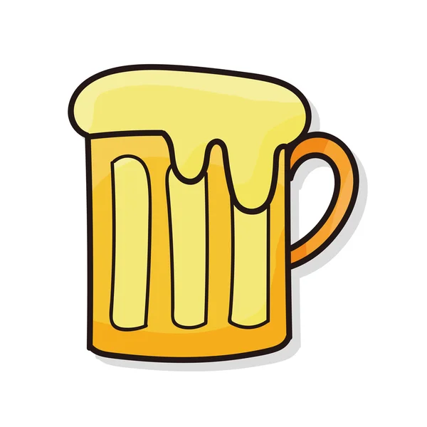 Doodle de cerveja — Vetor de Stock