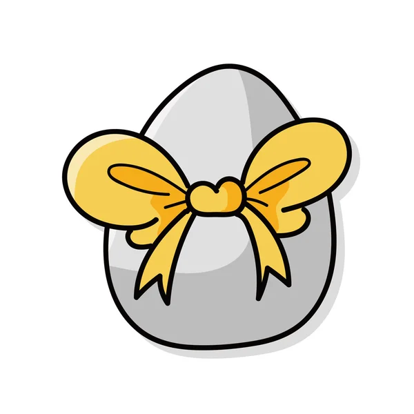 Doodle пасхальне яйце — стоковий вектор