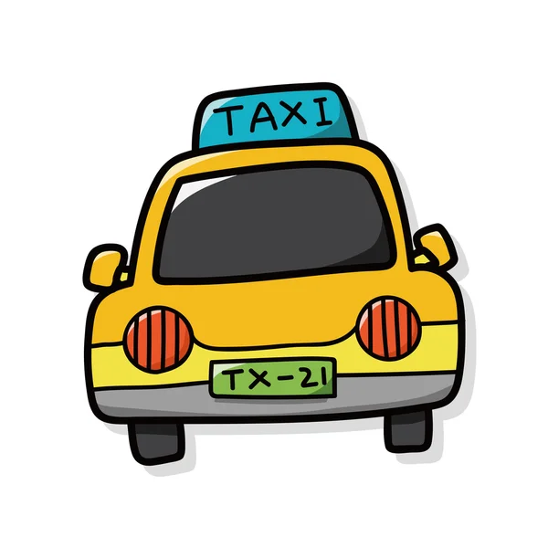 Taxi doodle — Stock Vector