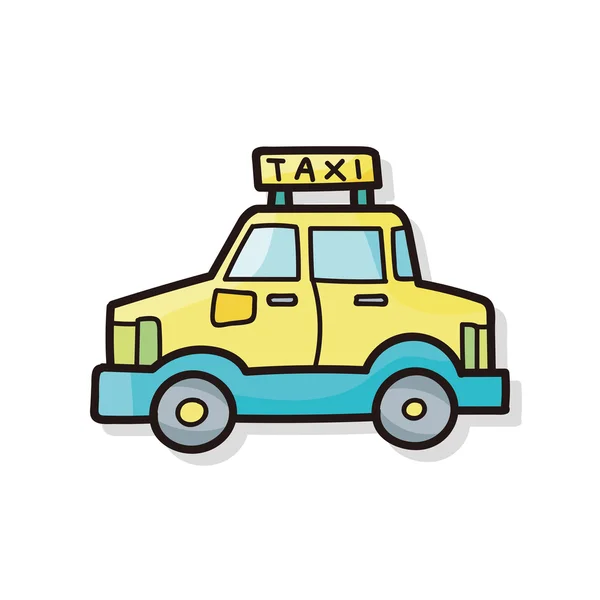 Taxi doodle — Stock vektor