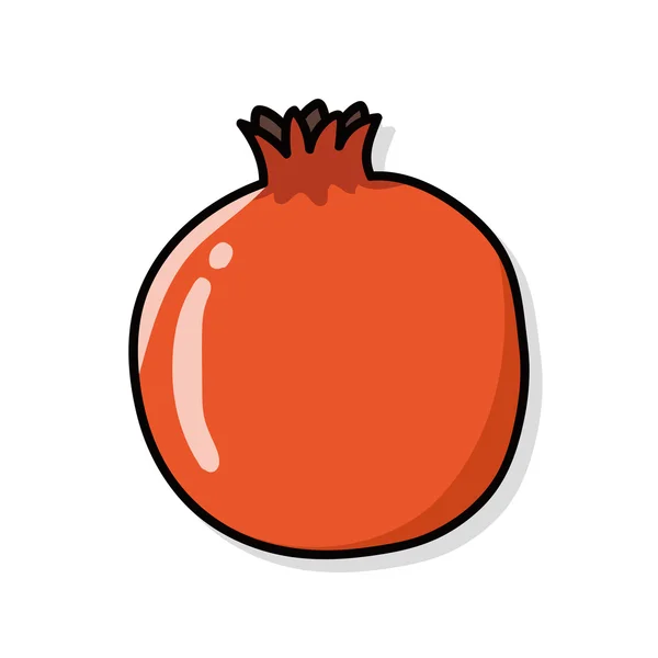 Früchte Orangenkritzel — Stockvektor