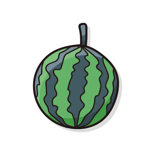 Doodle meloun ovoce — Stockový vektor