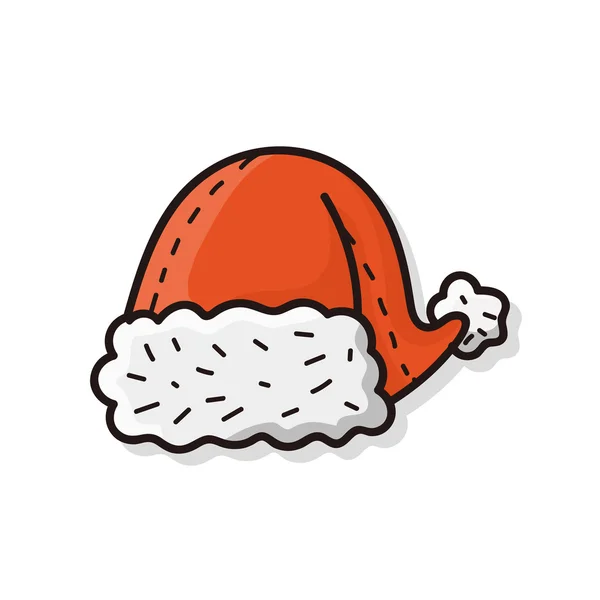 Sombrero de Navidad garabato — Archivo Imágenes Vectoriales