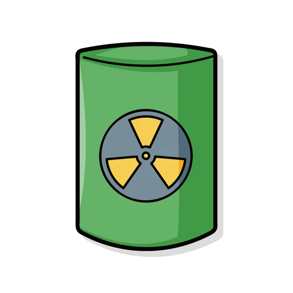 Doodle de energia nuclear — Vetor de Stock