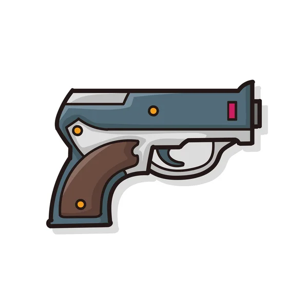 Gun doodle — Stock vektor