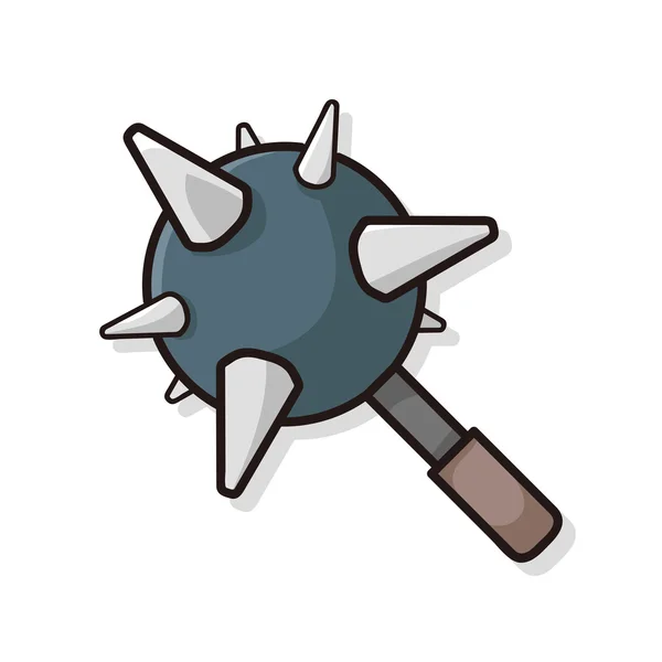 Weapon hammer doodle — Stock Vector