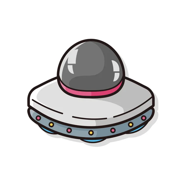 UFO scarabocchio — Vettoriale Stock
