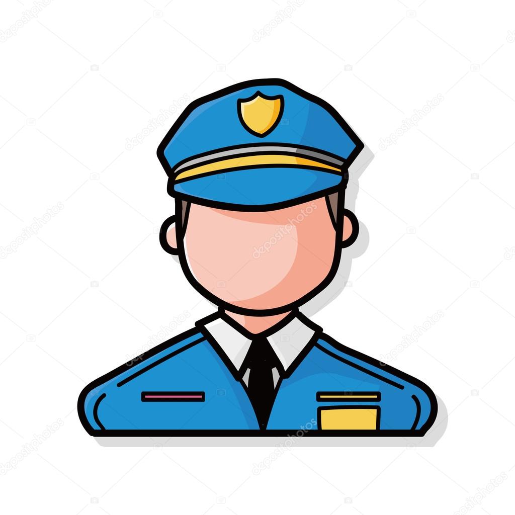 职业性格警察涂鸦图库矢量图©wenchiawang 83537206, image size:1024x1024