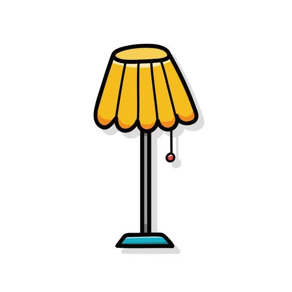 Scarabocchio della lampada — Vettoriale Stock